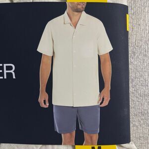 NEW Gap Seersucker Shirt Men’s Size‎ Medium Cream Color